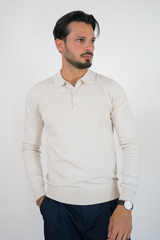 Maglioncino Polo In Filo Rasato Con Bottoni Art. MG149