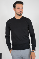 Maglioncino Girocollo In Filo Rasato Slim Fit Art. Mg147