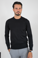 Maglioncino Girocollo In Filo Rasato Slim Fit Art. Mg147
