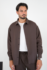 Camicia Tinta Unita Uomo Minimal con Bottoni Art. Cm229