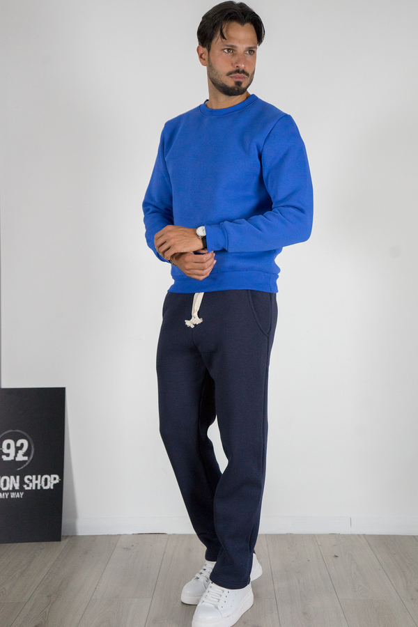 Tuta Uomo Basic Pantalone Ampio e Felpa Girocollo Art. TT111
