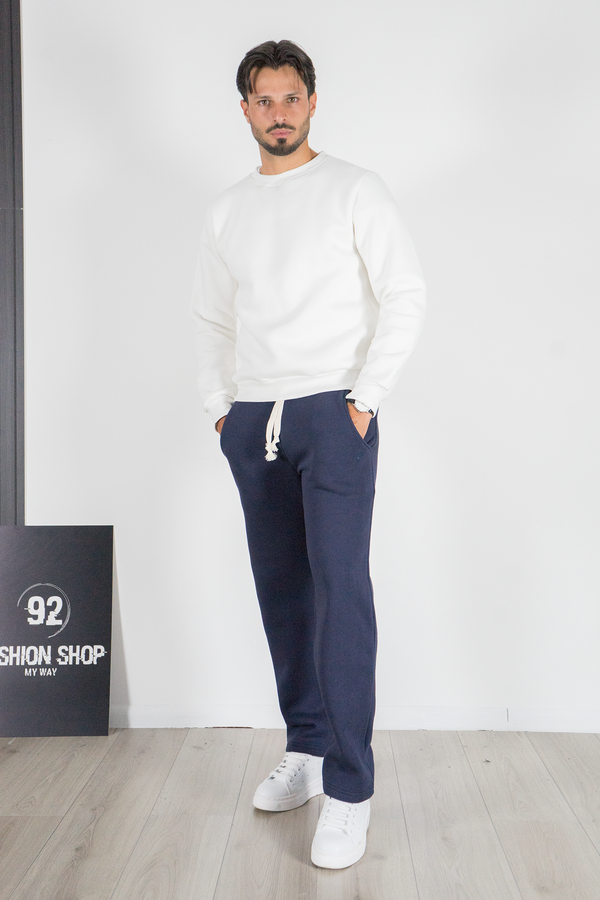 Tuta Uomo Basic Pantalone Ampio e Felpa Girocollo Art. TT111