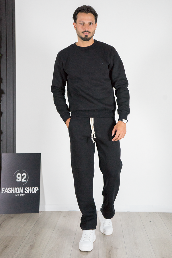 Tuta Uomo Basic Pantalone Ampio e Felpa Girocollo Art. TT111