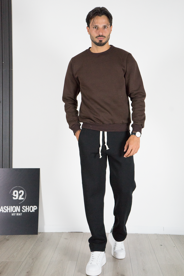 Tuta Uomo Basic Pantalone Ampio e Felpa Girocollo Art. TT111
