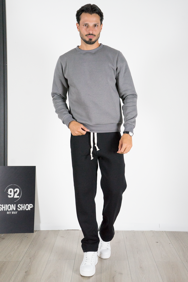 Tuta Uomo Basic Pantalone Ampio e Felpa Girocollo Art. TT111