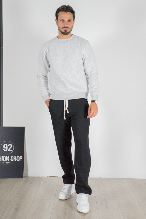 Tuta Uomo Basic Pantalone Ampio e Felpa Girocollo Art. TT111