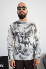 Maglioncino Uomo Stampa Knight Art. Mg178