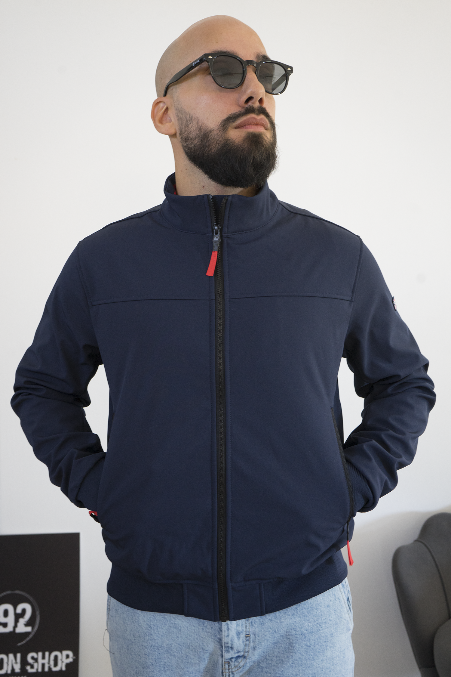 Giubbino Uomo Impermeabile Anti Pioggia con Cerniera Termosaldata Art. Gb197