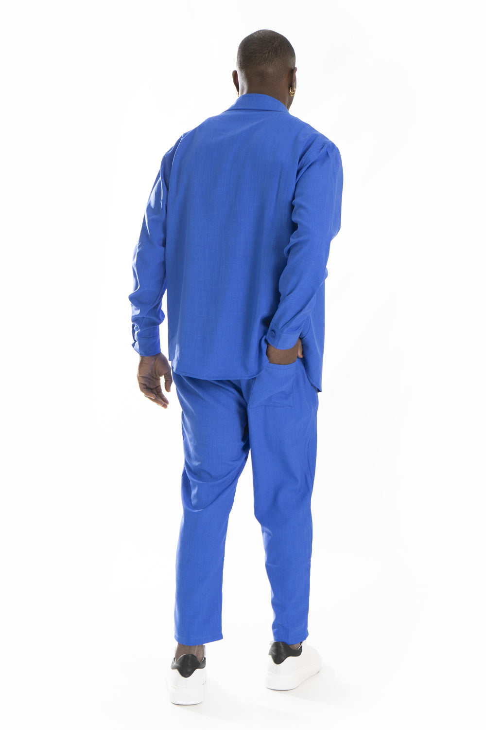 Coordinato Uomo Melangiato Con Camicia e Pantalone Jogger Art. Cd42