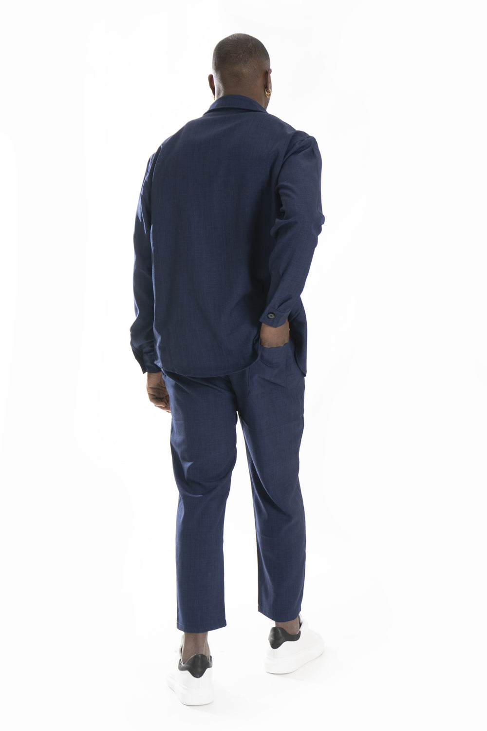 Coordinato Uomo Melangiato Con Camicia e Pantalone Jogger Art. Cd42