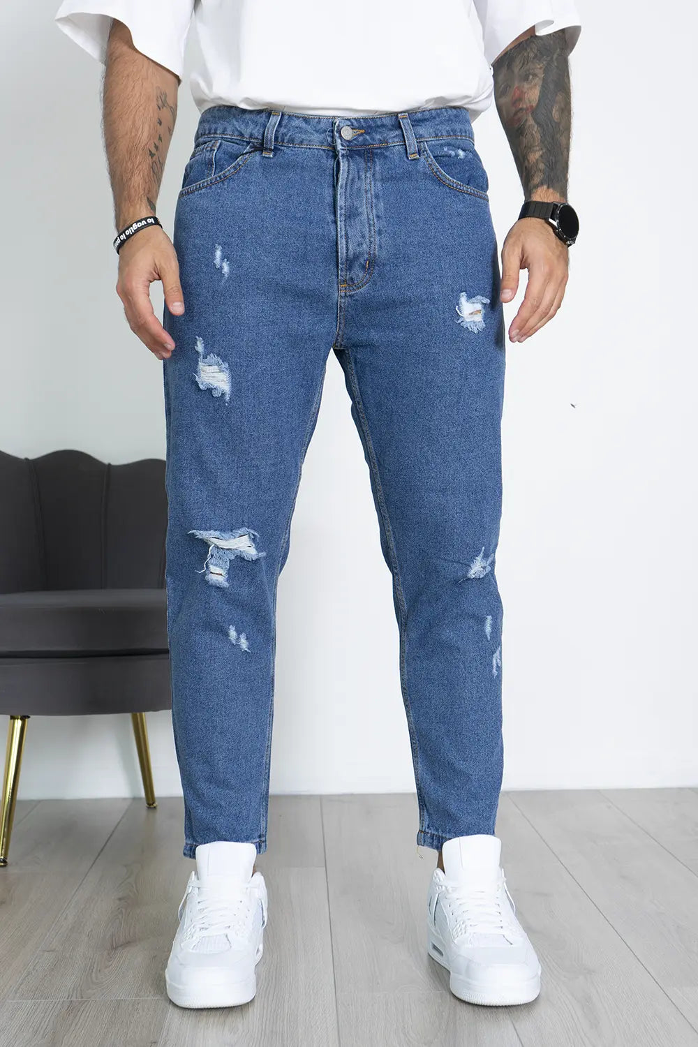 Jeans Con Abrasioni Art. JS486