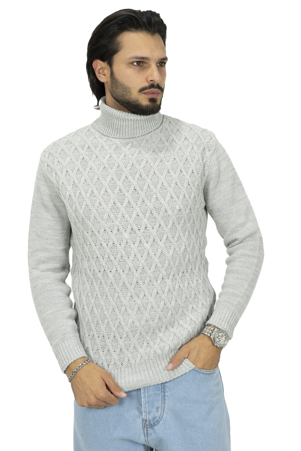 Maglione Uomo Dolcevita Collo alto Art. Mg99