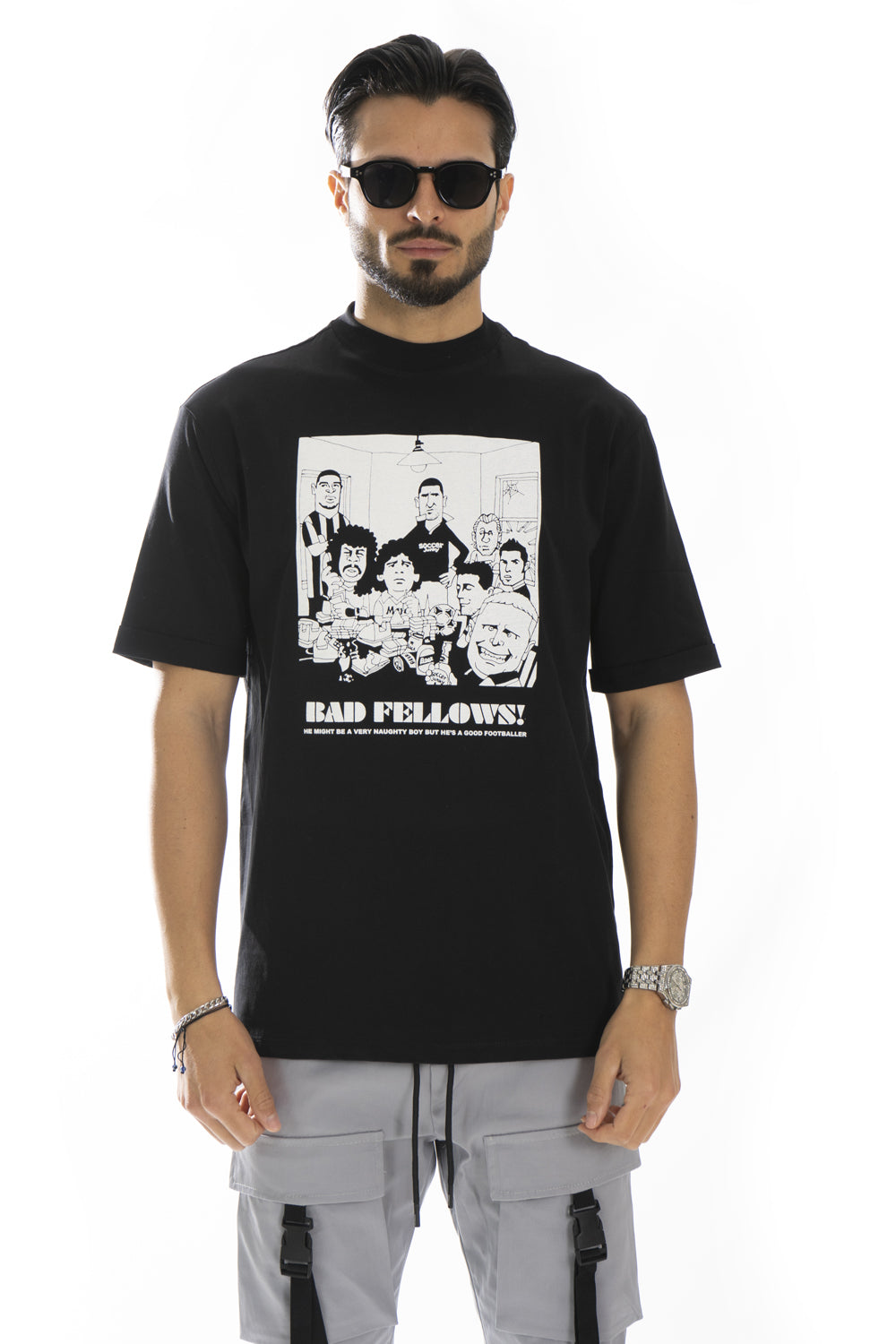 T-Shirt Uomo Con Stampa ''Bad Fellows'' Art. Ts215