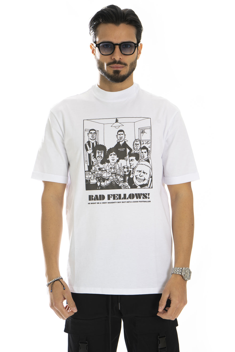 T-Shirt Uomo Con Stampa ''Bad Fellows'' Art. Ts215