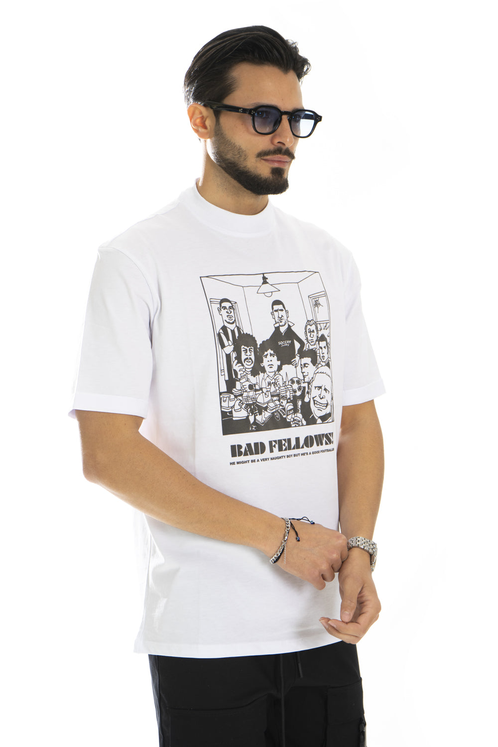 T-Shirt Uomo Con Stampa ''Bad Fellows'' Art. Ts215