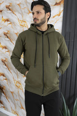 Felpa Uomo Policot Con Cappuccio e zip Art. FE175