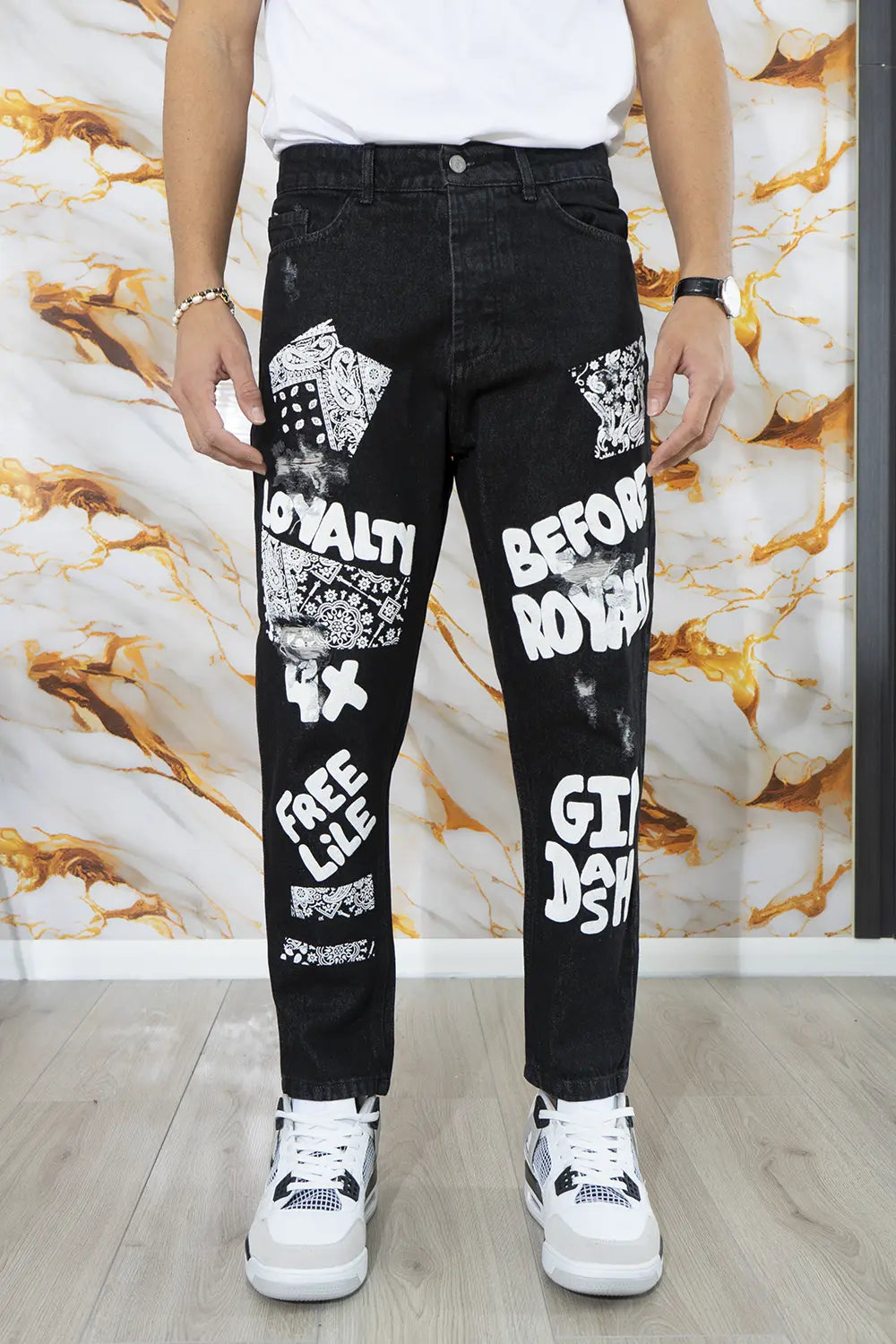 Jeans Uomo Con Stampe Art. Js495