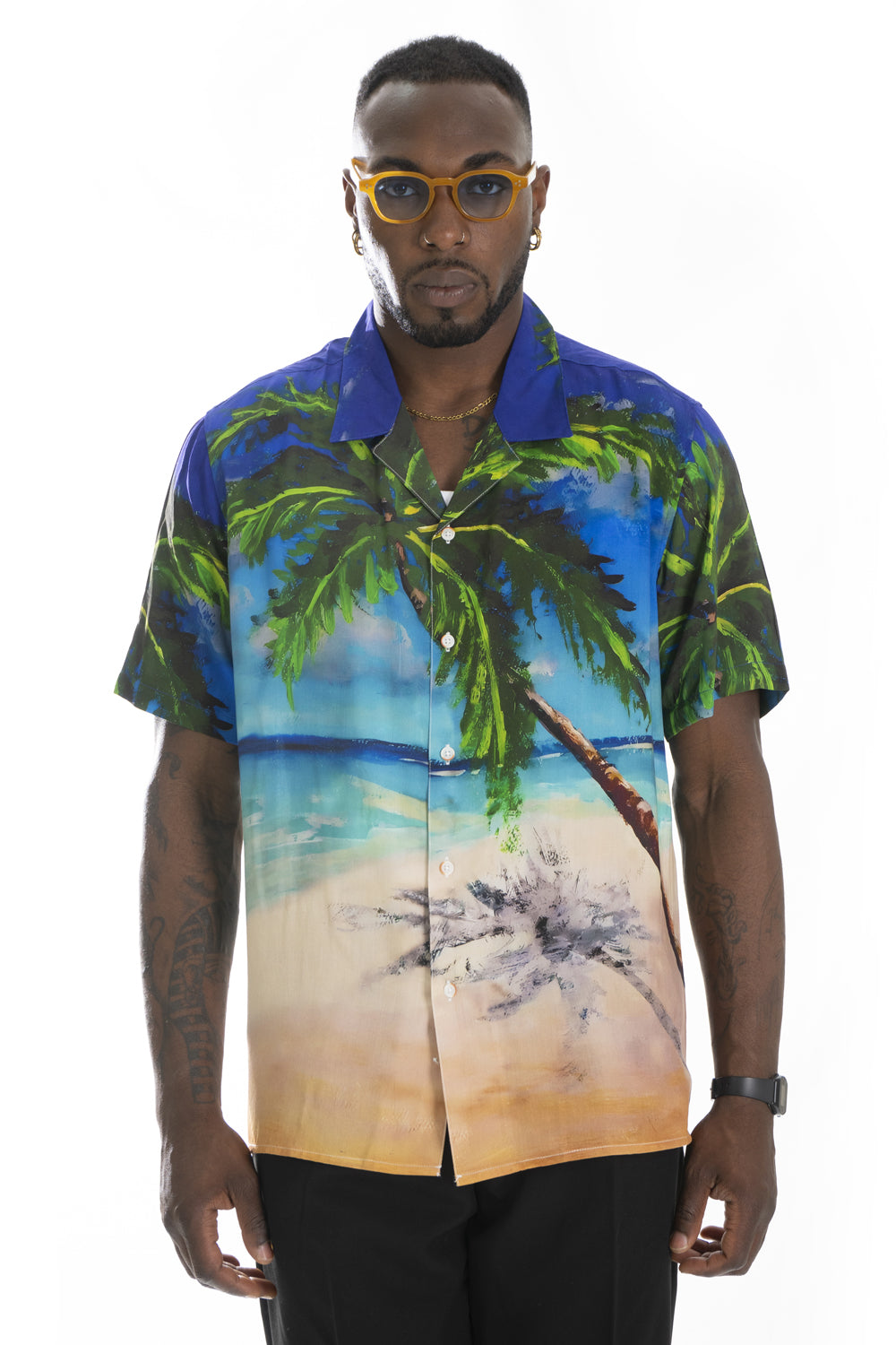 Camicia Uomo Viscosa Manica corta ''Summer Time'' Art. Cm194