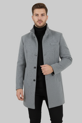 Cappotto Uomo Giacca Monopetto Collo Alto Art. Cp15
