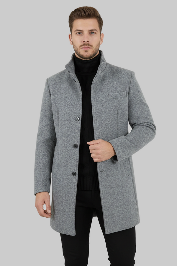 Manteau pour homme, veste à simple boutonnage, col haut Art. Cp15