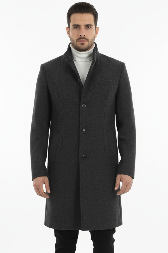 Manteau pour homme, veste à simple boutonnage, col haut Art. Cp15