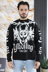 Maglione Uomo Con Stampa ''Paura'' Art. Mg170