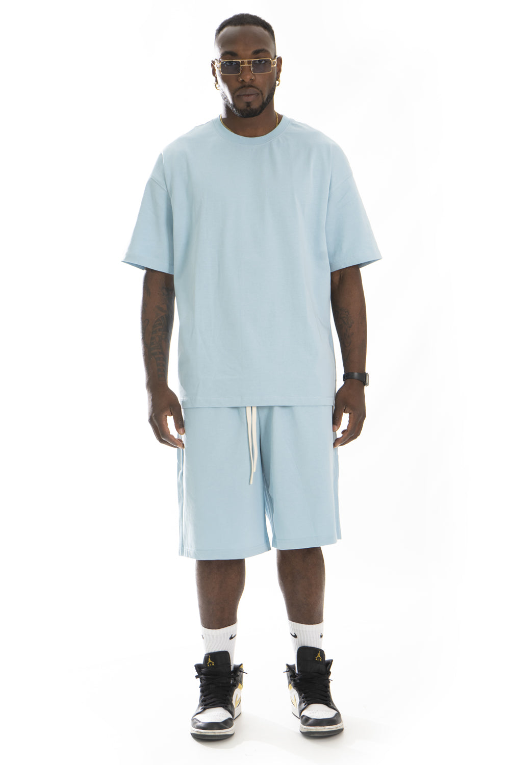 Coordinato Corto T-shirt e bermuda tinta unita Art. Cd49