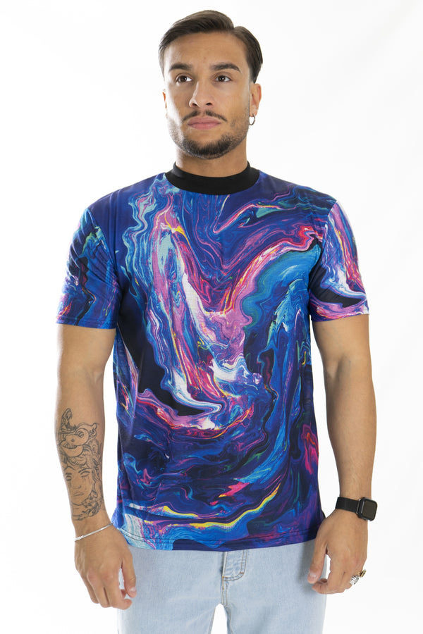T-shirt à col rond pour homme avec sublimation « Paints » Art. Ts180