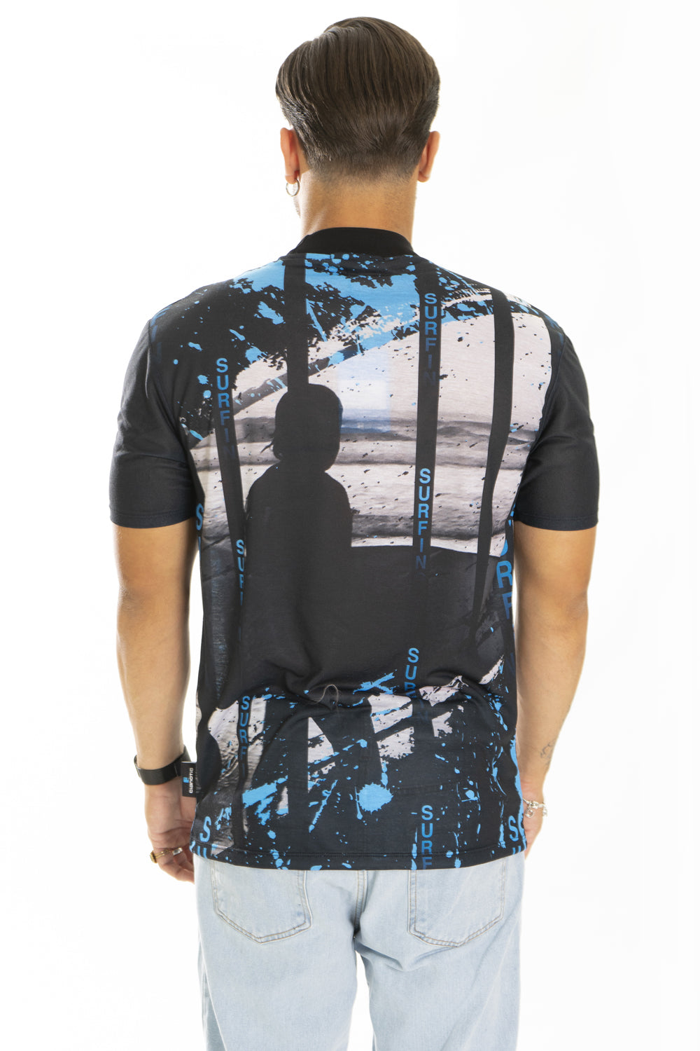 T-Shirt Uomo Girocollo Sublimatica ''Surfin'' Art. Ts184