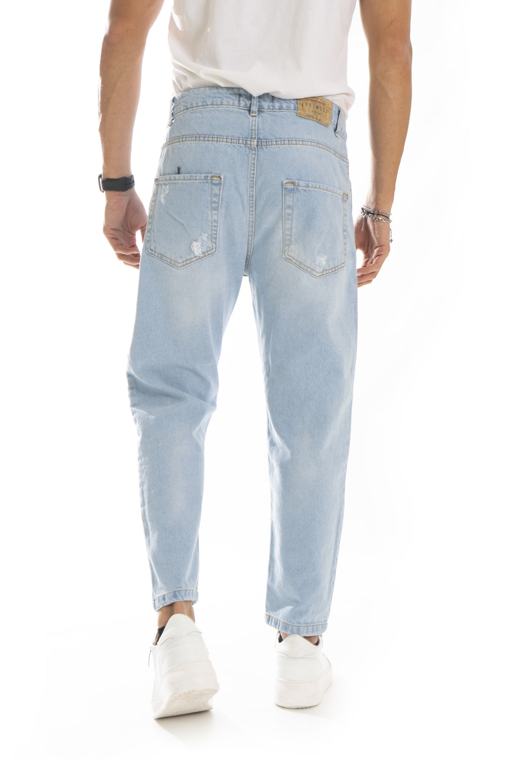 Jeans Uomo Con Sfumature e Abrasioni Art. Js455