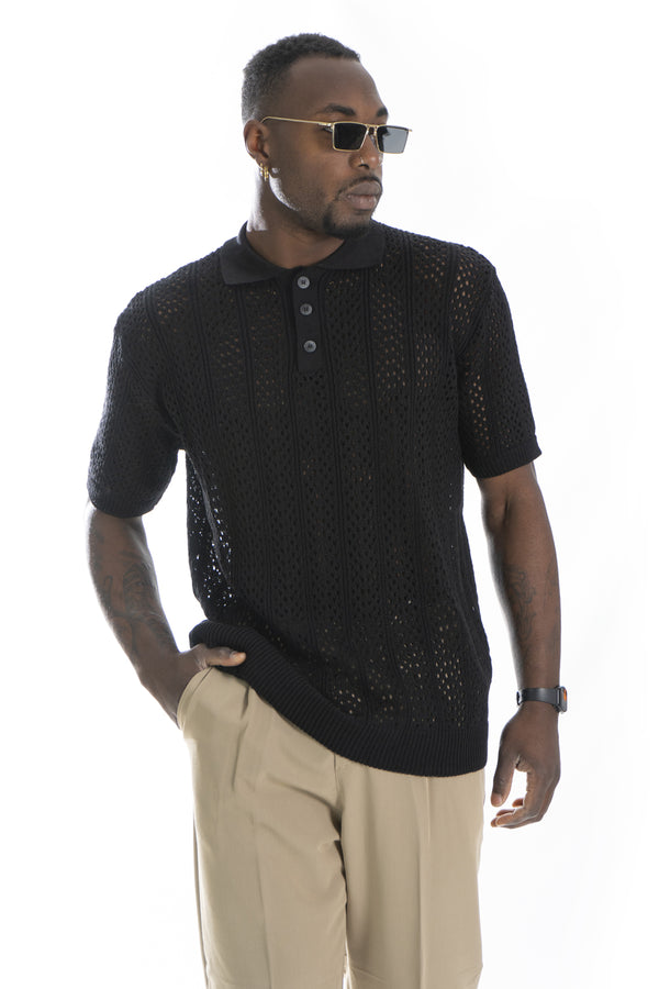 Art. Polo en maille perforée Ts224