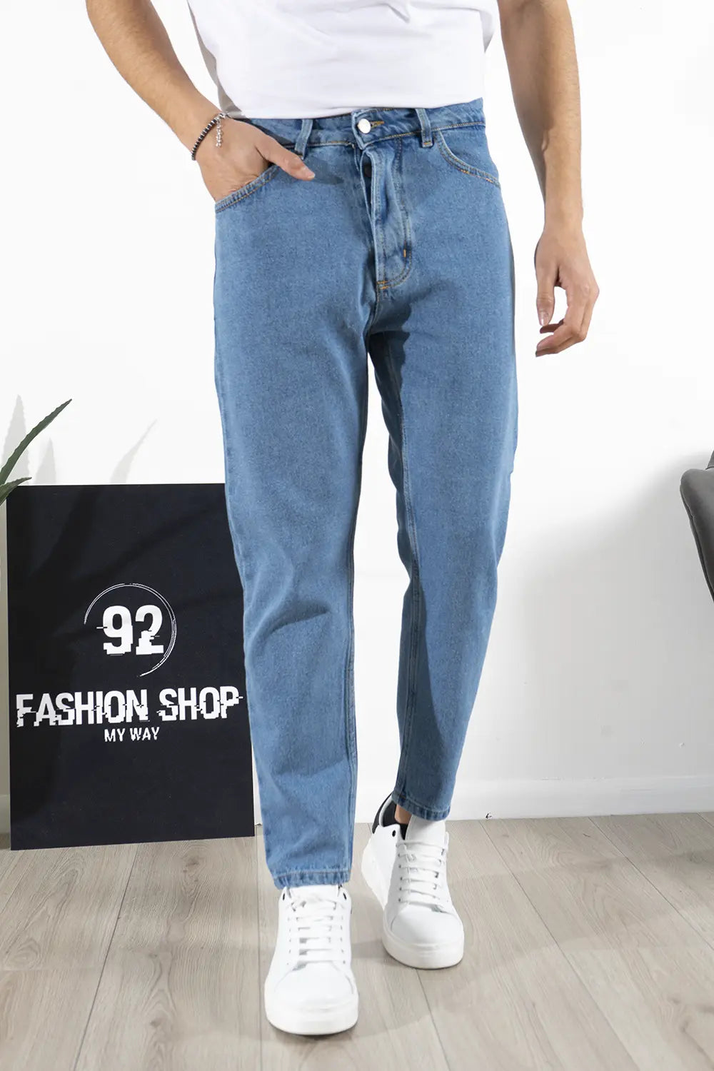 HOMEBOY X-Tra Baggy Denim - Blu lavato - Pantaloni di jeans HOMEBOY X-Tra Baggy Denim - Blu lavato - Pantaloni di jeans
