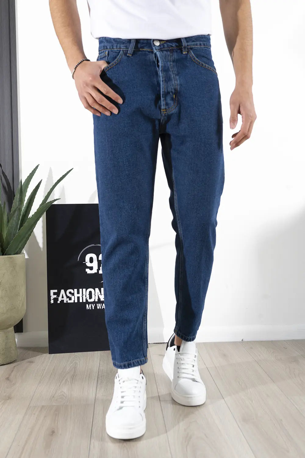 Jeans Uomo 5 Tasche Basic Scuro Art. Js198