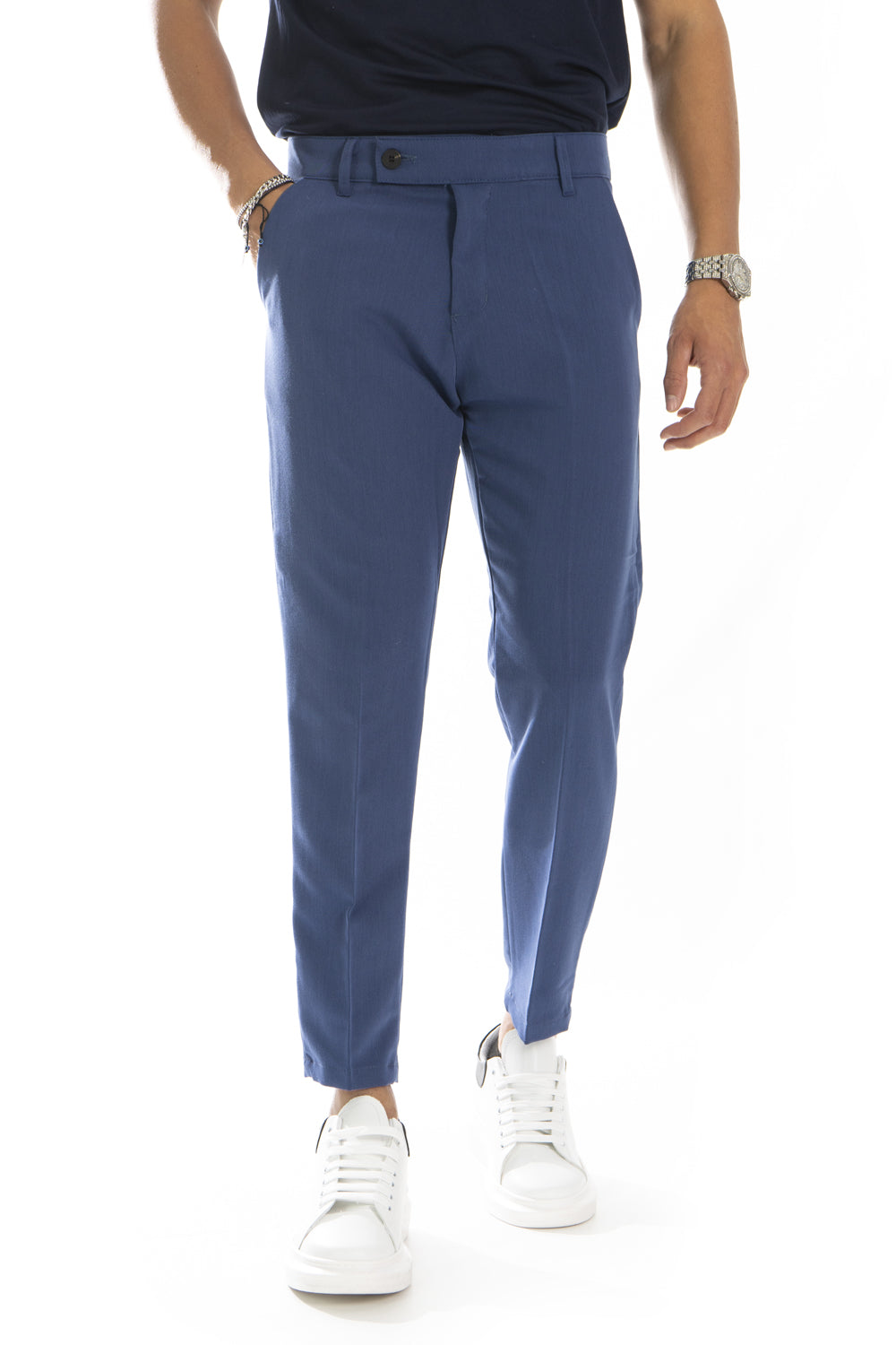 Pantalone Uomo Con Bottone Decentrato Art. PT165