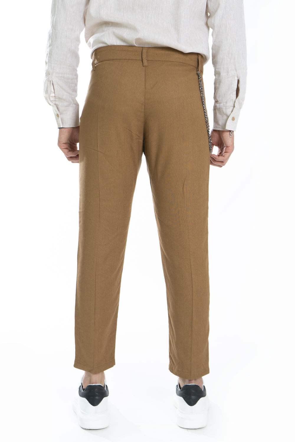 Pantalone Uomo In Lino Con bottone Lungo Art. Pt171