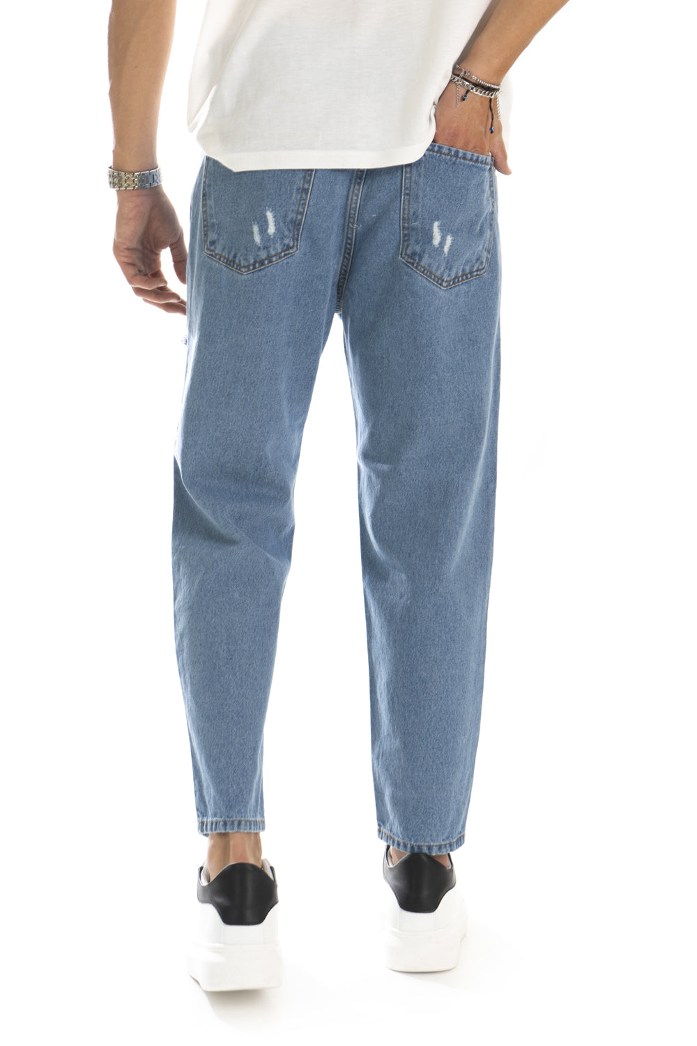 Jeans Uomo Con strappi e Abrasioni By 92 Fashion Shop Art. Js261