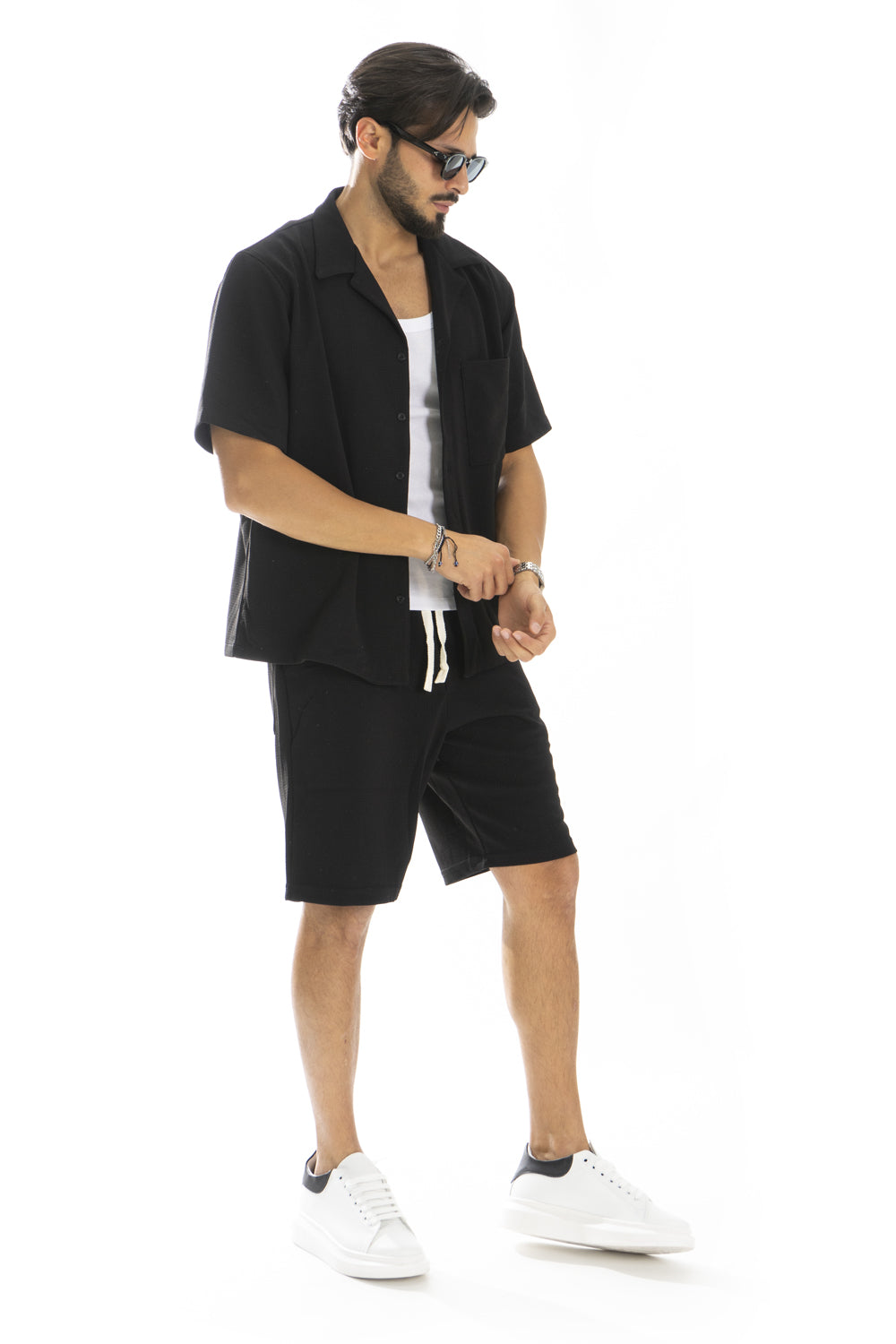Coordinato Camicia e bermuda Tinta Unita Art. Cd52