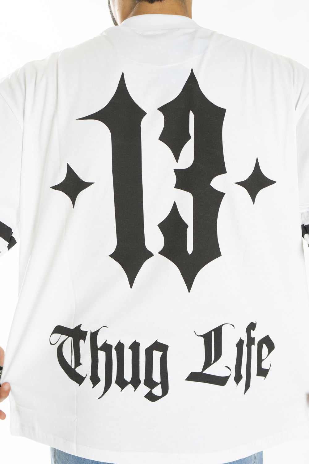 T-Shirt Uomo Cropped manica Larga Stampa Thug Life Art. Ts193