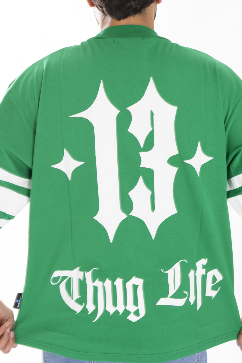 T-Shirt Uomo Cropped manica Larga Stampa Thug Life Art. Ts193