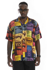 Camicia Uomo Viscosa Manica Corta Fantasia ''Bocca'' Art. Cm167