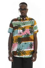 Camicia Uomo Viscosa Fantasia Estate Art. Cm173