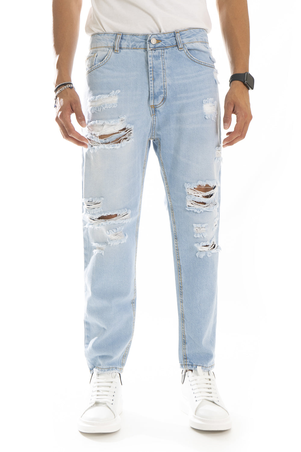 Jeans Uomo Destroy Con strappi e abrasioni Art. JS462