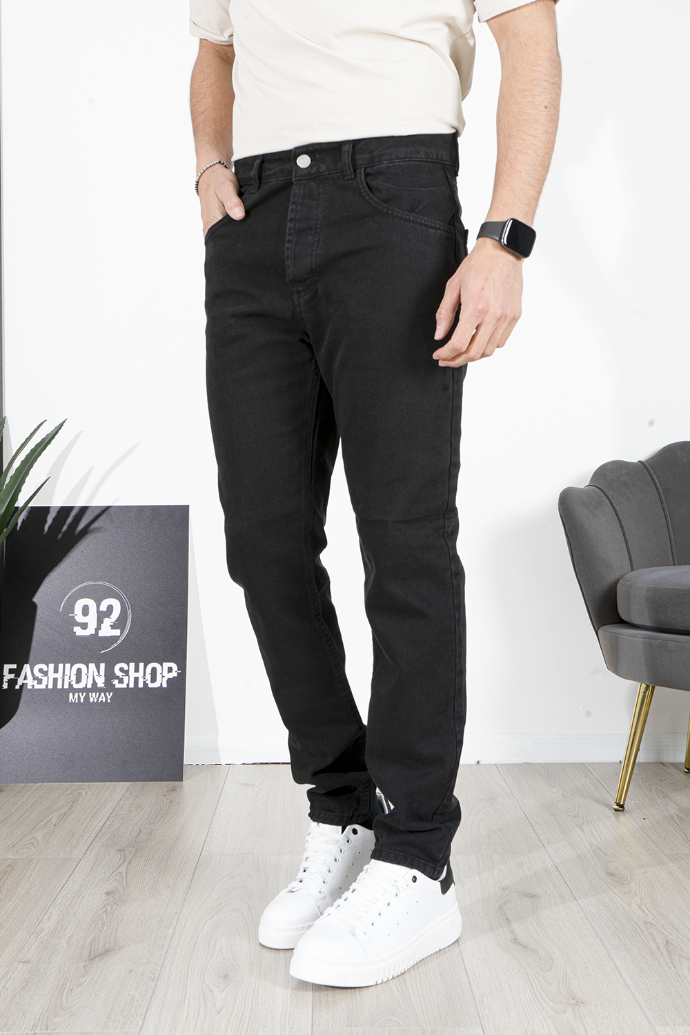 Jeans Basic Regular Tinta Unita 5 Tasche Art. JS468