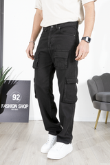 Jeans Uomo Cargo Baggy Fit con Tasche Laterali Art. Js521