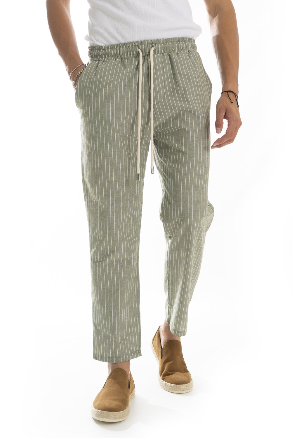 Pantalone Uomo Cotone fantasia Righe Art. Pt194