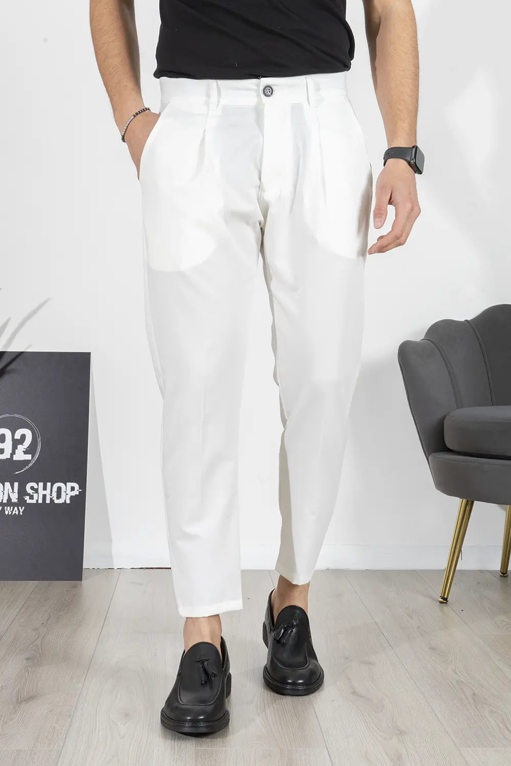 Pantalone Casual Bottone centrale Art. PT198