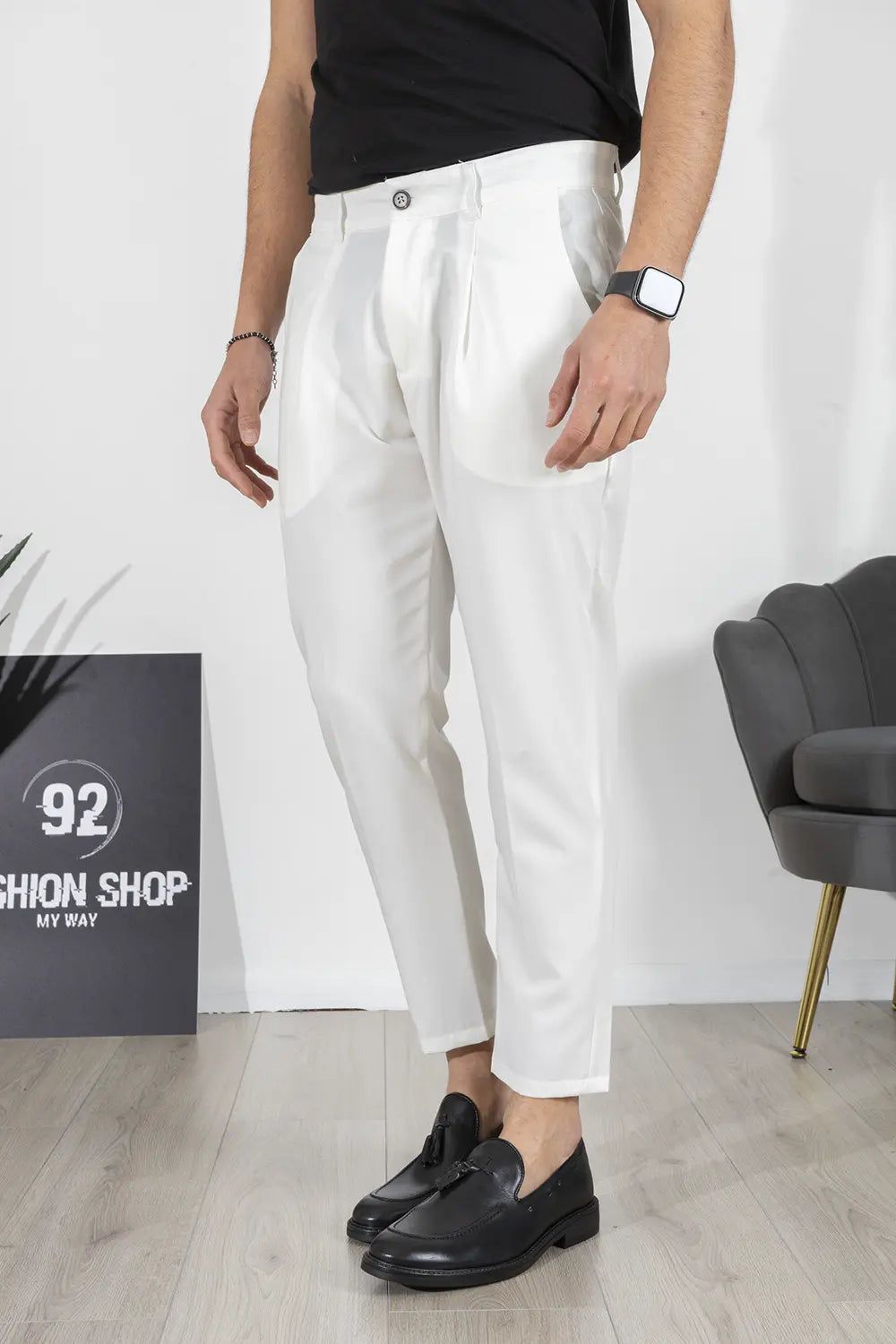 Pantalone Casual Bottone centrale Art. PT198