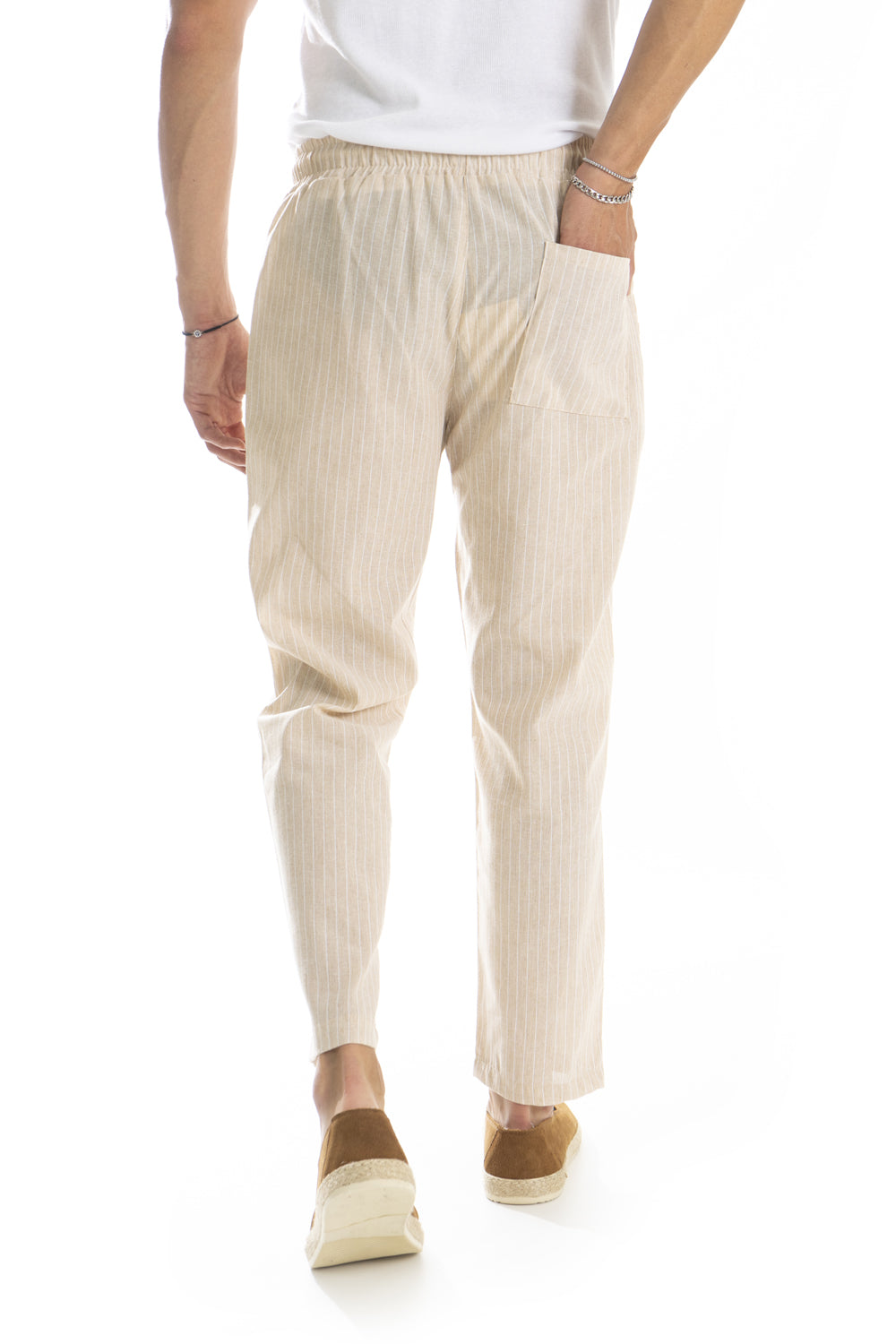 Pantalone Uomo Cotone fantasia Righe Art. Pt194