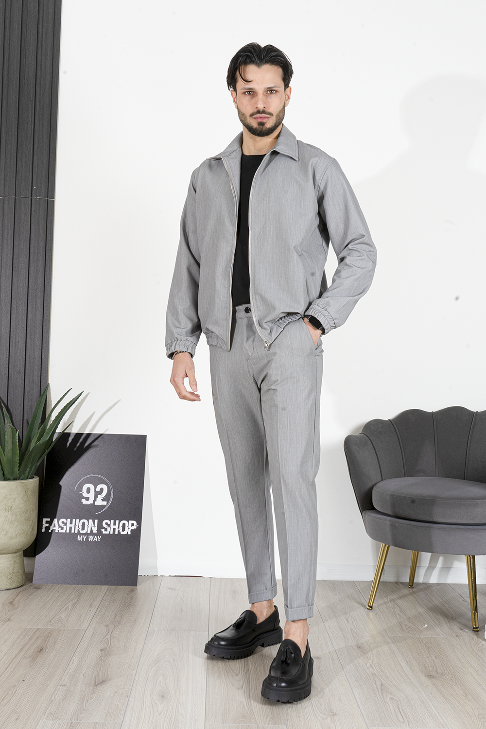 Coordinato Con Giacca Zip Art. Cd91