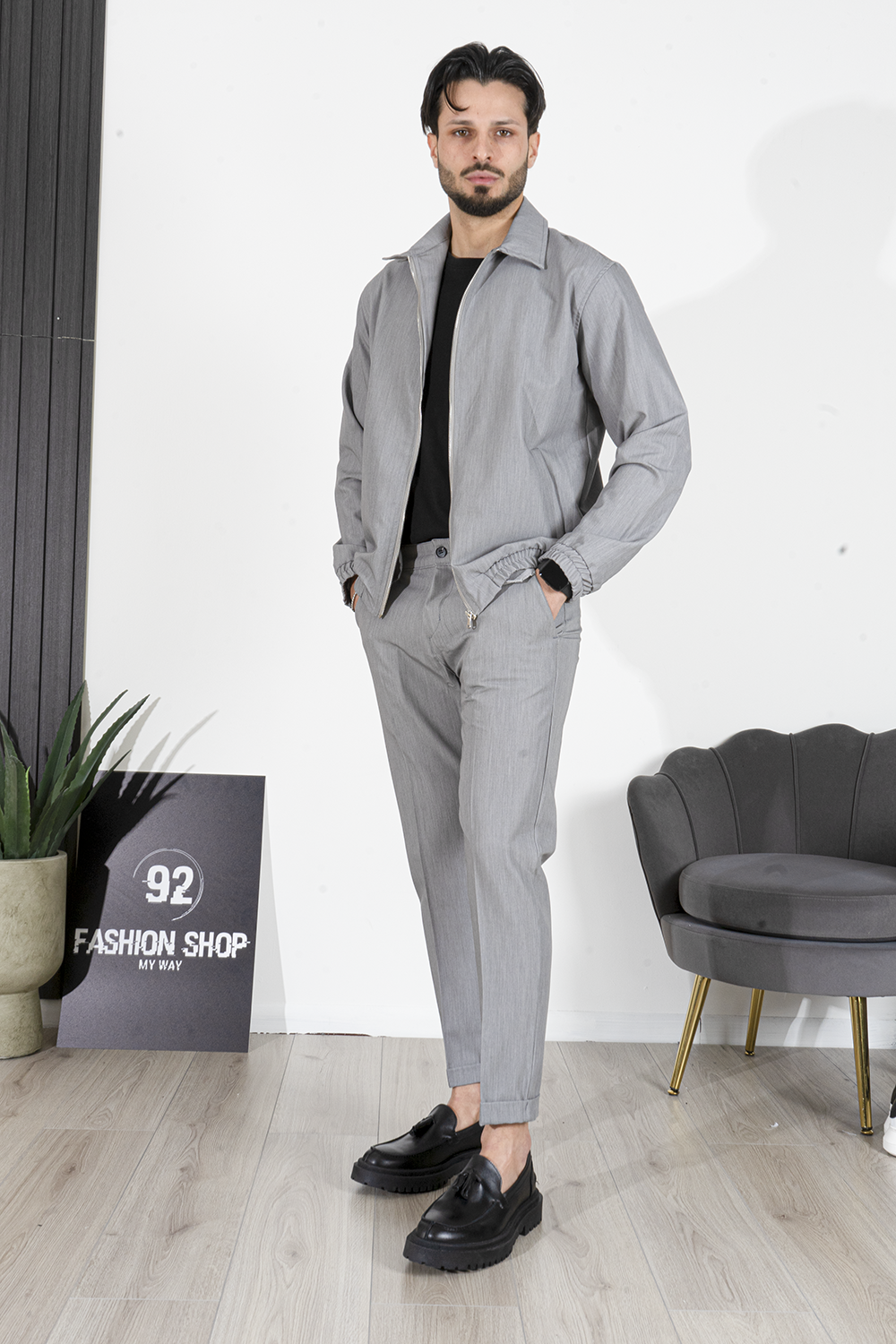 Coordinato Con Giacca Zip Art. Cd91